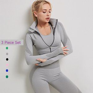 Fitness Fashion 3-pc Workout Outfit - Very elegant - new kind of fabric